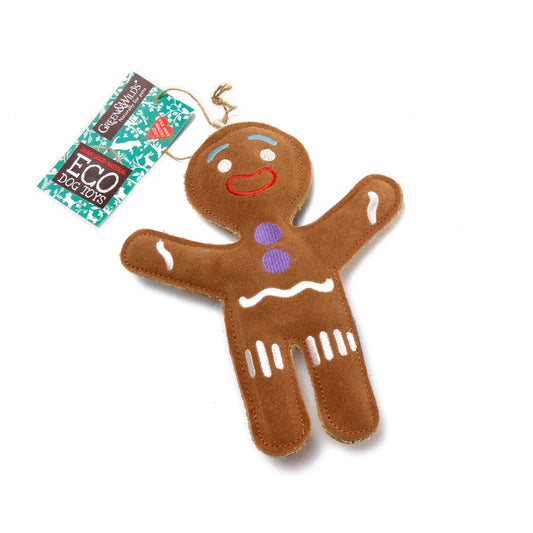 Gingerbread Man Dog Toy